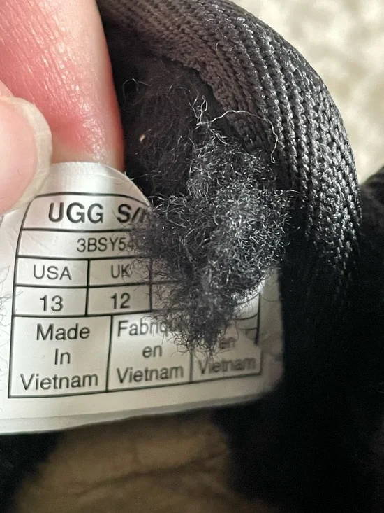 UGG NEUMEL II GRAPHIC STITCH Multi Color BLACK SUEDE BOOTS Chukka Size 13 - Picture 6 of 7